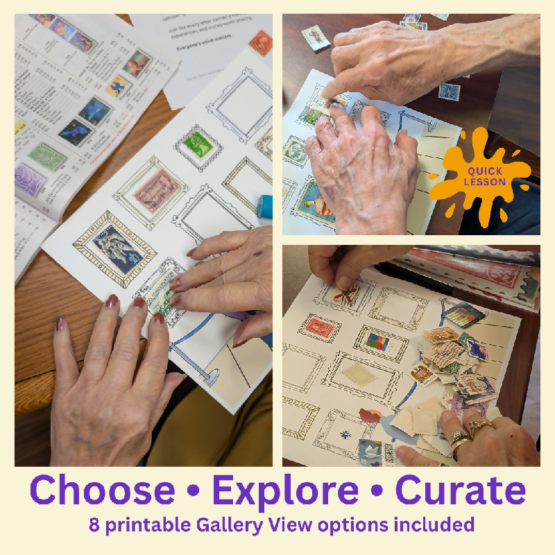 Let’s Investigate: Postage Stamps | Low-Prep Senior Activity & Printable Stamp Gallery
