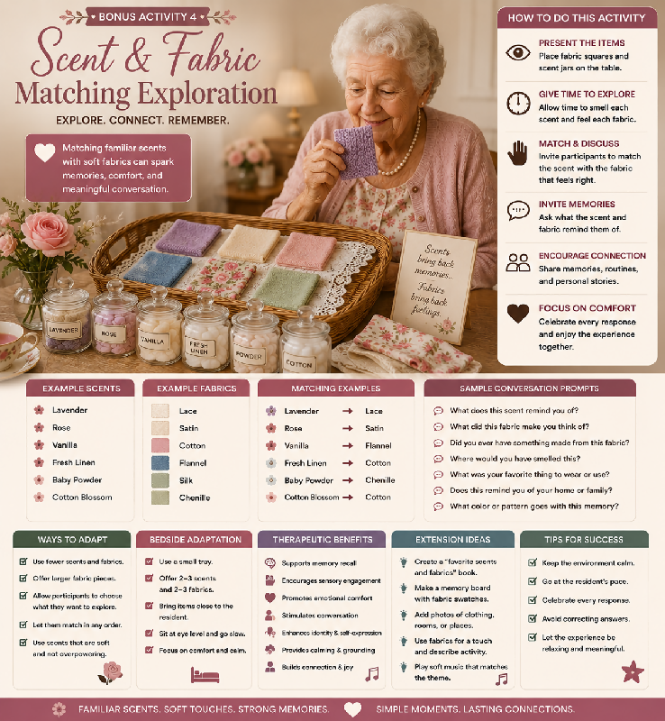 🌸💗✨ FAMILIAR THINGS Familiar Feminine Scents for Women’s Groups, Memory Care, Women’s Club Conversations & Bedside Work