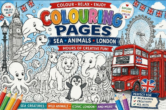 assorted colouring sheets