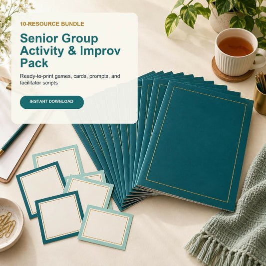 Senior Group Debate Cards – 60 Generational Prompts (Printable Activity Director)