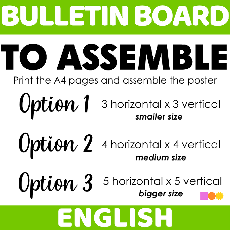 Bulletin Board 4th of July Theme - Three Sizes Available Easy to Assemble Independence Day Display - Fourth fo July Decor