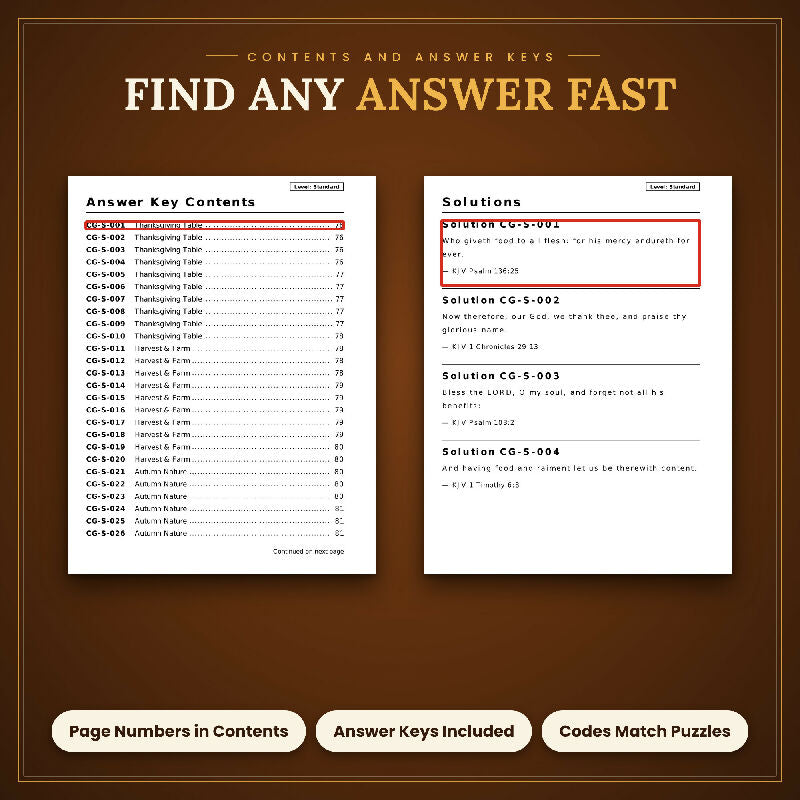 Fall Thanksgiving Cryptograms for Seniors, 50 Extra Large Print Puzzles, Answer Keys, US Letter and A4