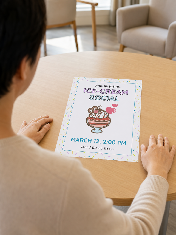 Activity Notification Flyer, Ice Cream Social Family Invitation, Editable Canva Template