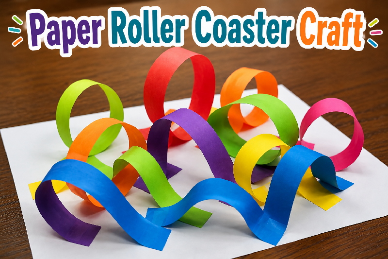 Paper Roller Coaster Craft