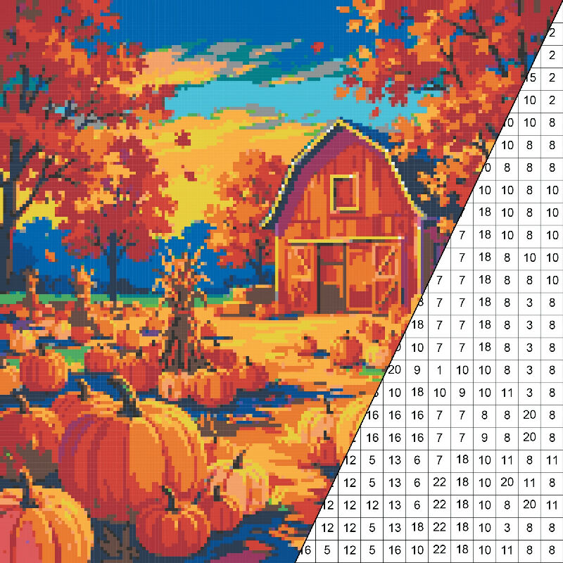 Pumpkin Patch Collaborative Art Activity
