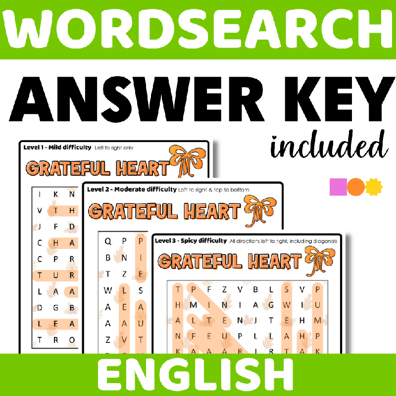 October Thanksgiving Word Search Puzzle | Fall Cognitive Stimulation Activity for Seniors, Memory Care & Older Adults | November Word Search Brain Game