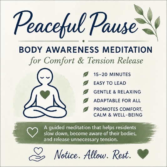 Peaceful Pause: Body Awareness Meditation