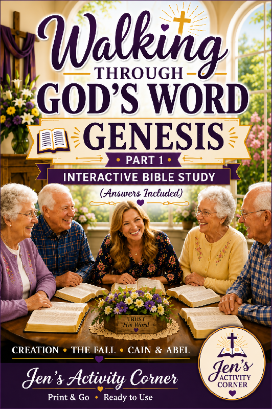Walking Through God’s Word-Genesis Part 1-Bible Study/Trivia for Seniors