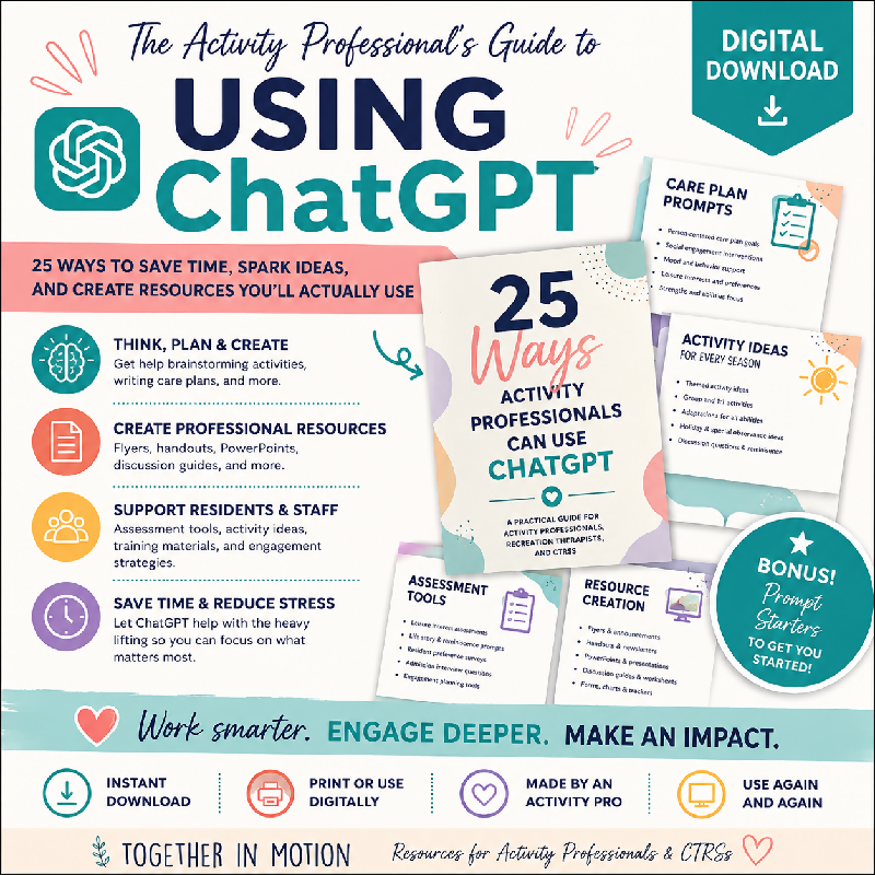 An Activity Professionals Guide to Making Flyers with Chat GPT