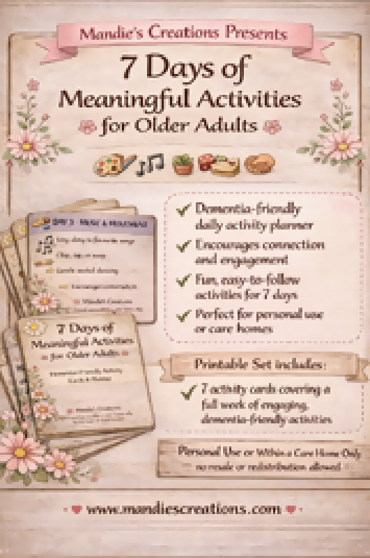 7 Days of Meaningful Activities for Older Adults