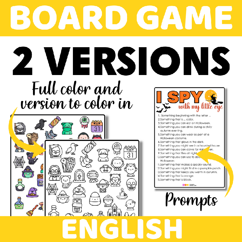 Halloween I Spy Printable Game for Seniors & Memory Care | Visual Perception & Cognitive Stimulation Activity | Observation & Brain Fitness Game for Cognitive Engagement Halloween Themed