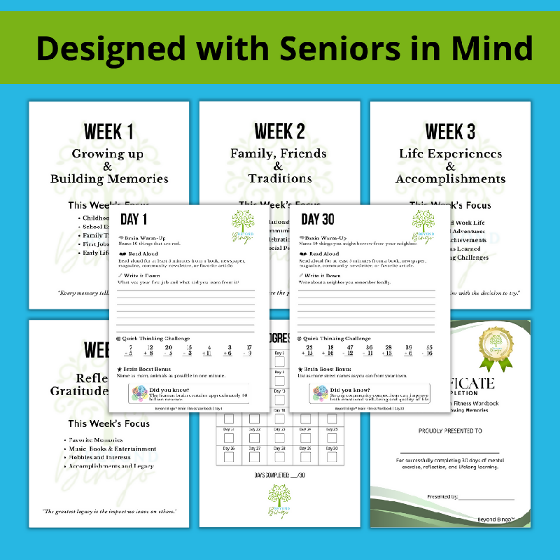 Brain Fitness Workbook Volume 1: Growing Memories