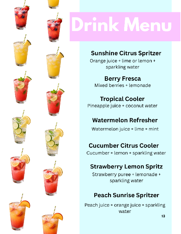 Summer Mocktail Social for Seniors | Activity Program with Recipes, Scripts & Engagement Prompts