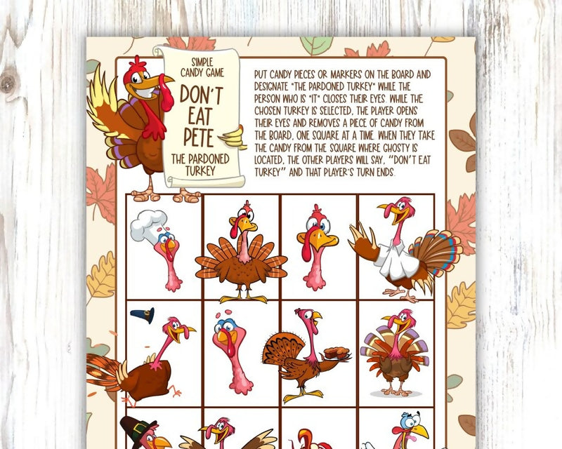 Thanksgiving Bundle, Group Games, Trivia, Leisure Pages, Stationary (Letter Writing) Scavenger Hunt & More