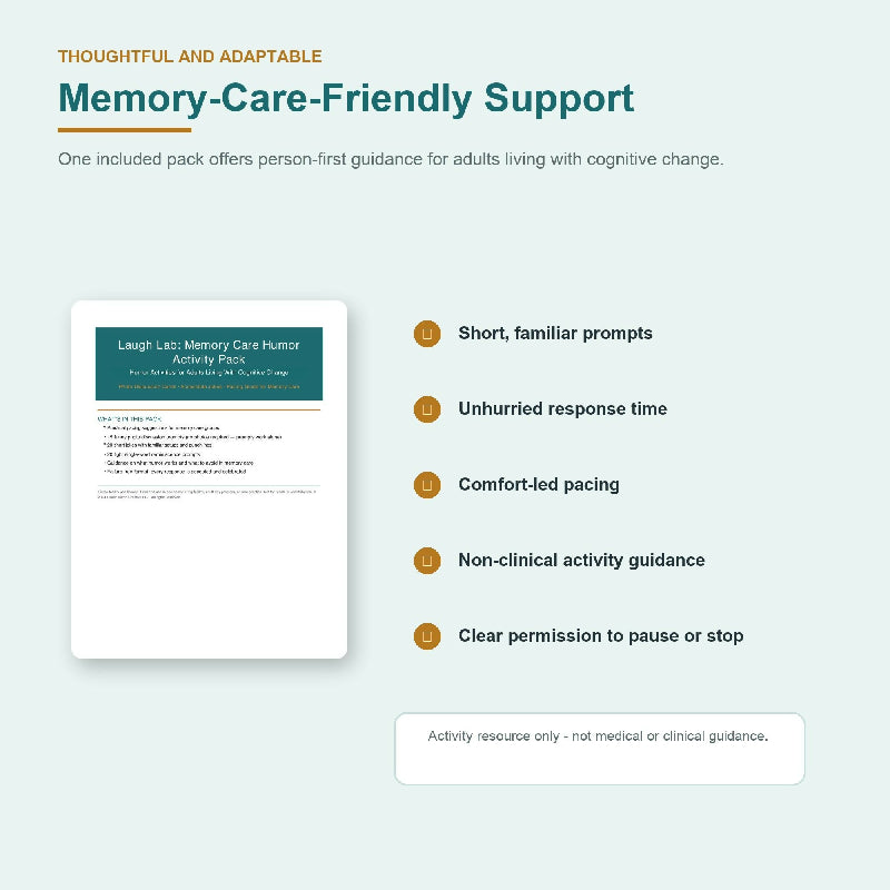 Senior Group Improv Activity Bundle - 10 Fun Games for Creative Engagement