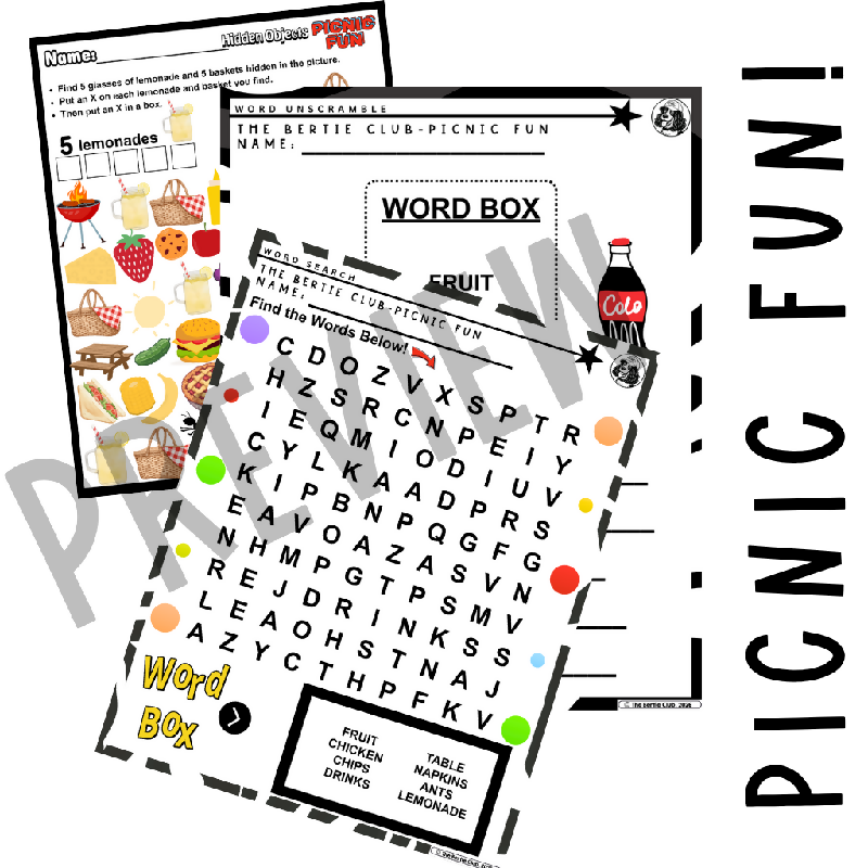 Summer Fun Activity Pack for Seniors | Hidden Objects, Word Searches & Word Scrambles