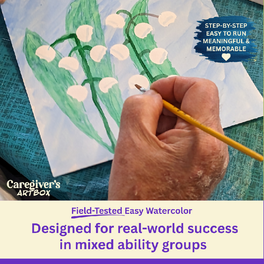 Watercolor Flowers Step-by-Step | Field-Tested for Assisted Living, Skilled Care & Memory Care