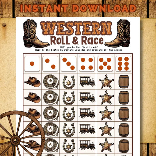 Western Roll & Race Game