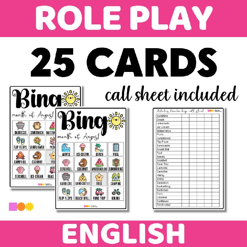 Printable August Bingo for Seniors | Fun Group Game for Assisted Living, Senior Centers and Memory Care Activities