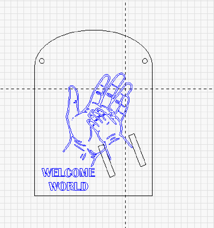 hospital band plaque laser cut file