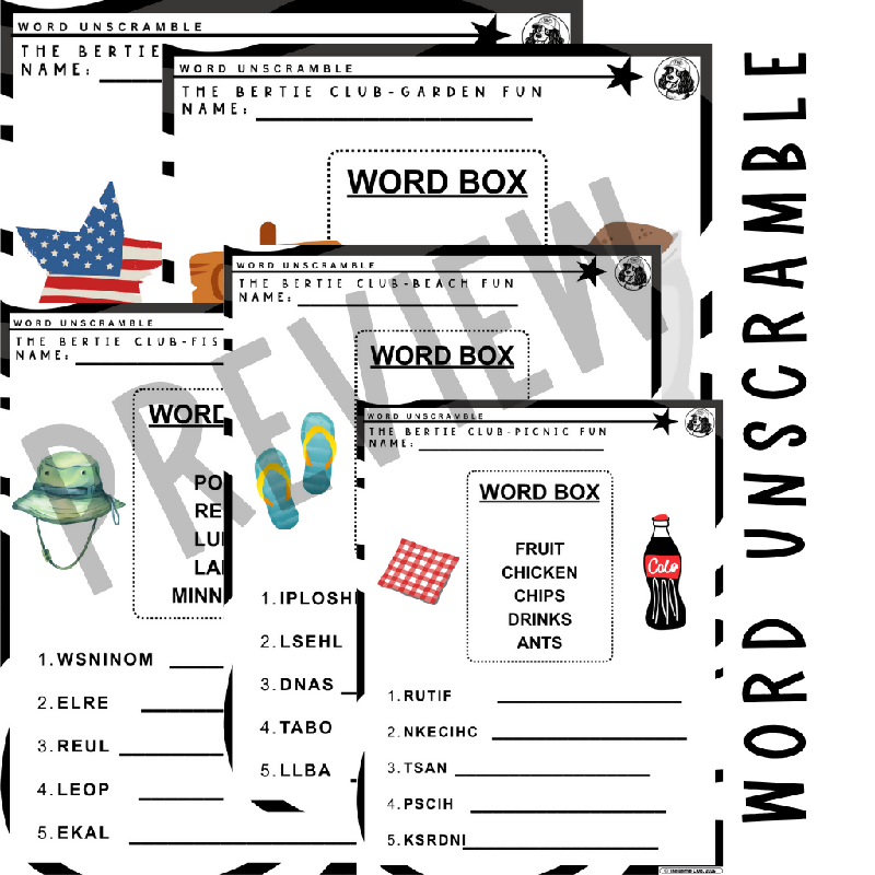 Summer Fun Activity Pack for Seniors | Hidden Objects, Word Searches & Word Scrambles