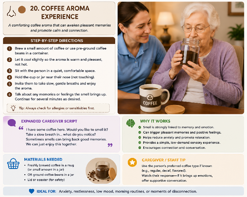 🧠 Calm in Minutes: 50 Instant Calm Activities for Dementia Care