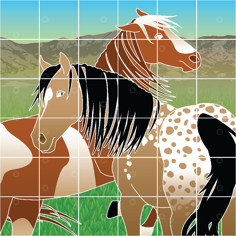 Adaptive Large Puzzle Activities | Horse Spots I Memory Care & Assisted Living