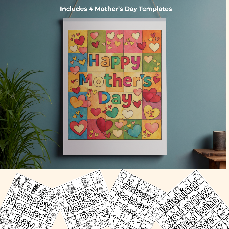 Mother’s Day Connect & Colour - Collaborative Colouring Activity for Seniors