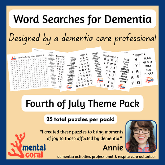 Fourth of July Word Search Puzzle Pack