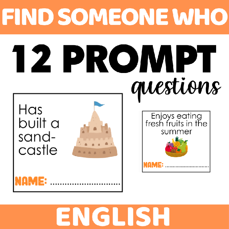 Find Someone Who Activity for Seniors - August-Themed Icebreaker Game for Senior Living and Group Activities - Fun Group Activity for Cognitive Stimulation and Social Connection