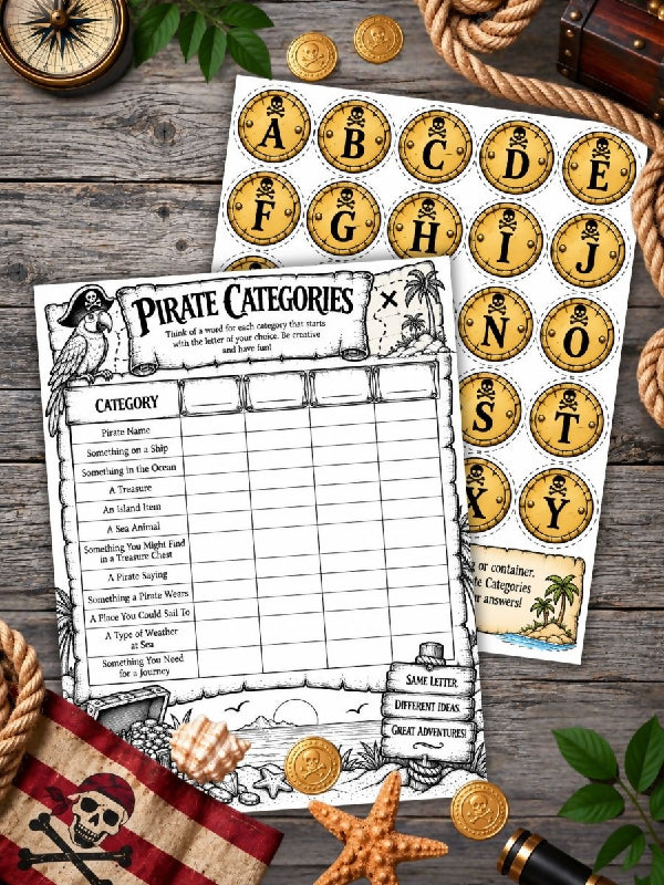 Pirate Coloring Pages, and Multiple Pirate Activity Pages - TR Protocols Included