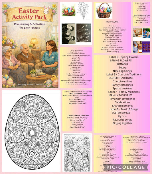 easter reminiscing activity book