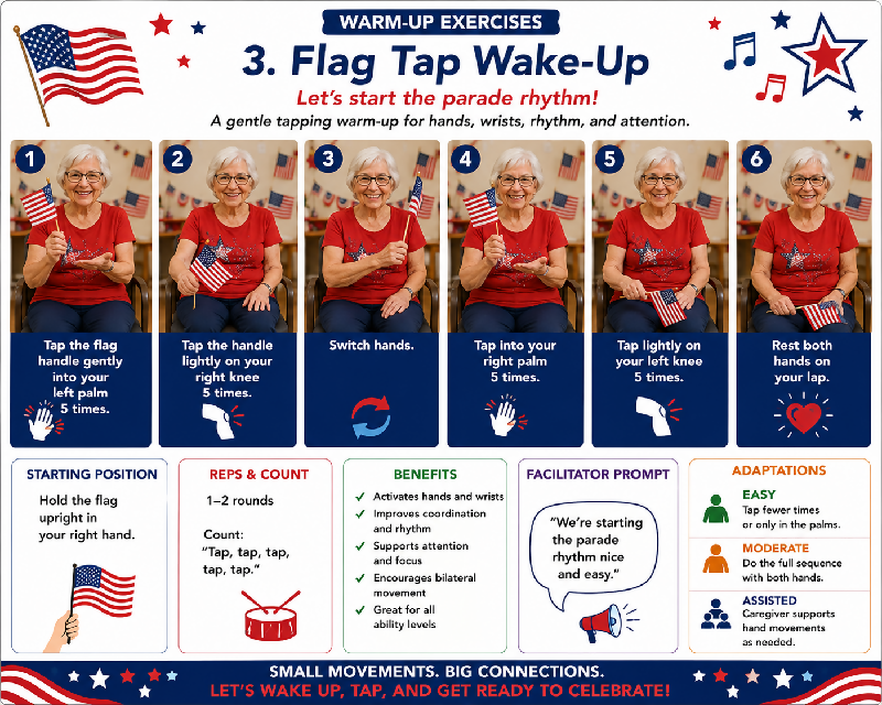 🇺🇸 STARS, STRIPES & STRONGER DAYS 50 Chair-Based Patriotic Flag Exercises for Seniors
