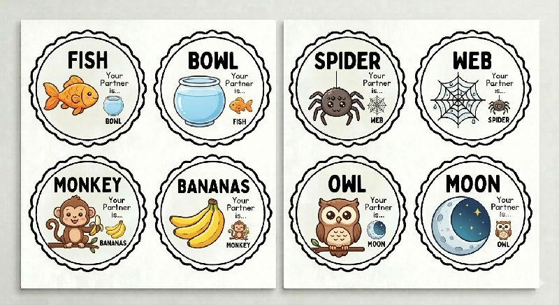 Partner Pairing Cards | Classroom Management Partner Matching Activity (in color)