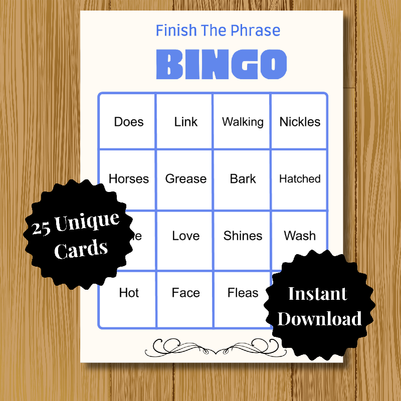 Bingo Game Bundle - Including 3 music bingos and 2 trivia bingos